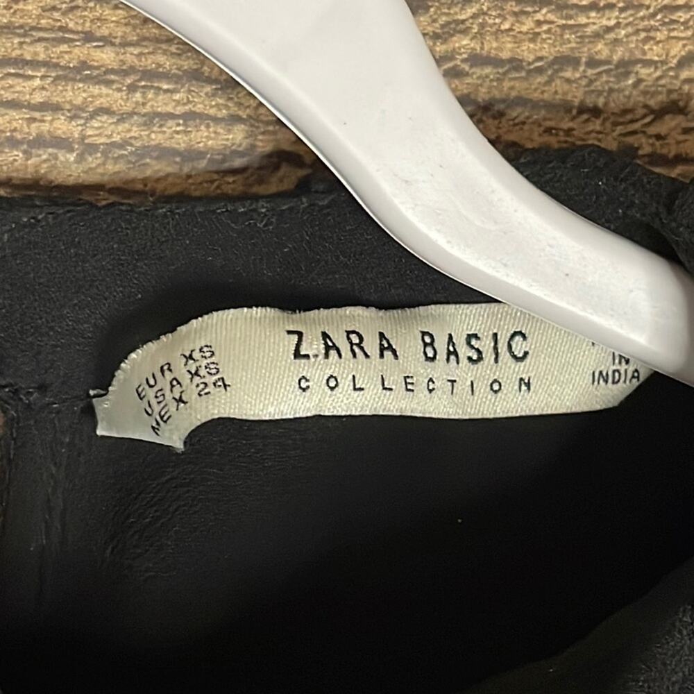 Zara Basic Collection Sheer Cold Shoulder Embroid… - image 5